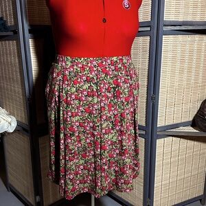 LuLaRoe Floral Knit 2XL Madison Skirt